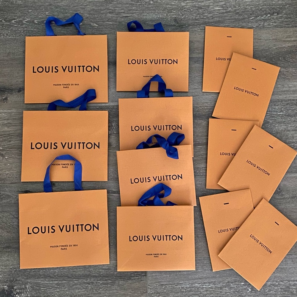 Louis Vuitton Orange Shopping Bags